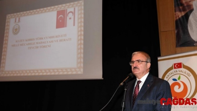 Kıbrıs Gazilerine Milli Mücadele Madalyası verildi