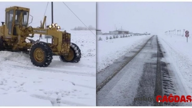 Kırşehir'de, karla mücadele çalışmaları