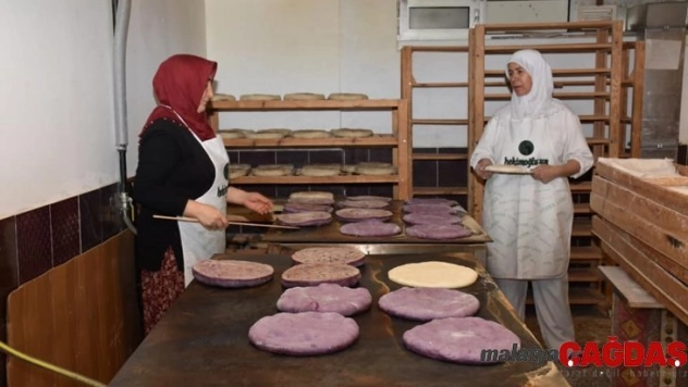 Kızılcahamam'da Mor Bazlama üretimi başladı