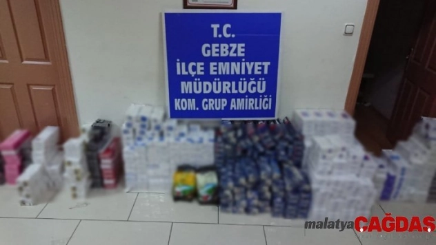Kocaeli'de kaçak çay ve sigara satan iş yerine operasyon: 2 gözaltı