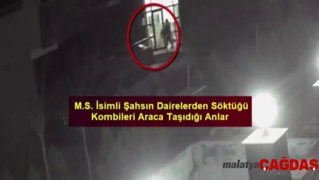 Kombi hırsızı önce güvenlik kamerasına sonra polise yakalandı