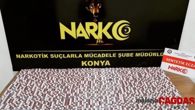 Konya'da uyuşturucu hap operasyonu