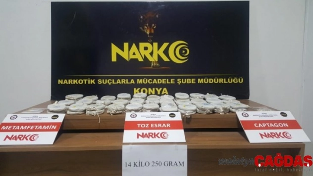 Konya'da uyuşturucu tacirlerine darbe: 13 gözaltı