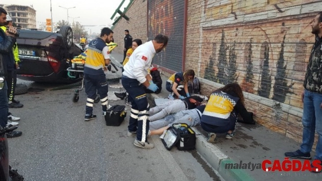 Köprüden uçan araçta can pazarı