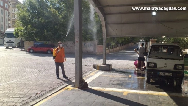 Kurbanlık kesim alanları dezenfekte edildi