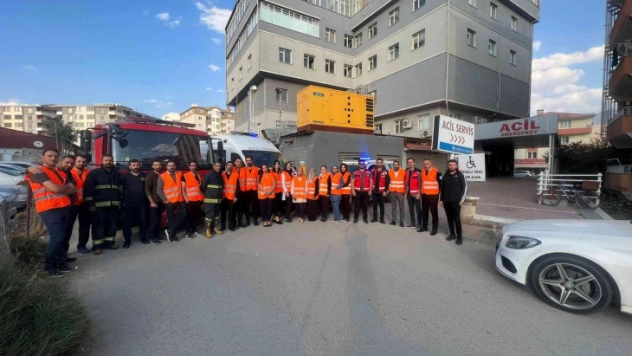 Lokman Hekim Hayat Hastanesinden yangın tatbikatı