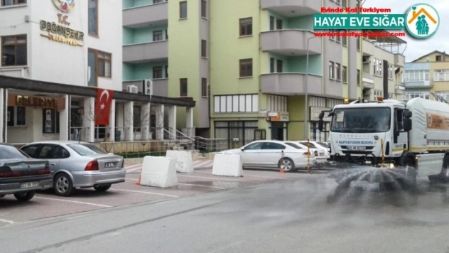 İlçelerde de dezenfekte yapıyor