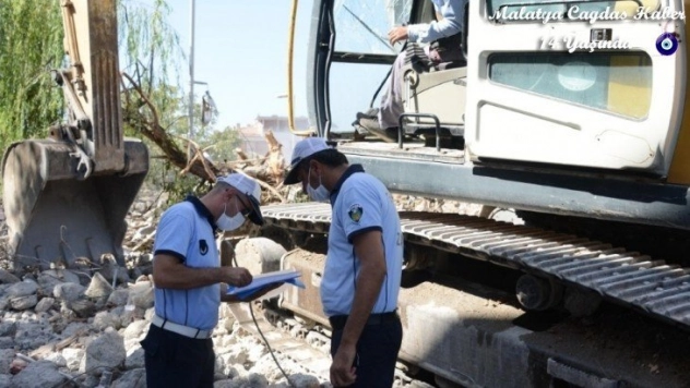 Malatya Büyükşehir'den hafriyatlara sıkı takip