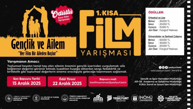 1. Kısa Film Festivali'nde son başvuru 15 Aralık