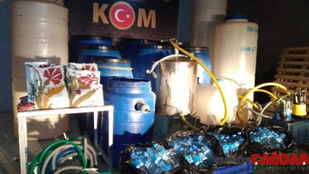 3 bin 560 litre sahte içki ele geçirildi