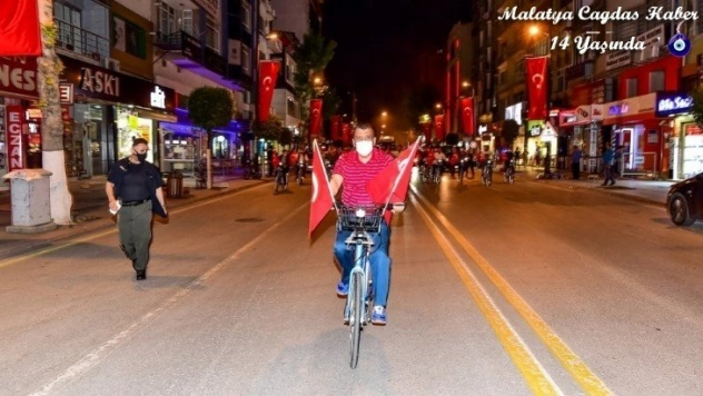 Malatya'da bisikletli denetim