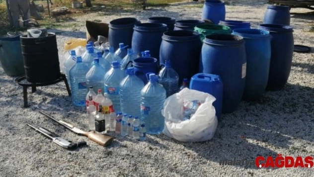 Malatya'da kaçak alkol ele geçirildi