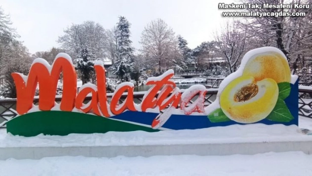 Malatya'da kar sevinci