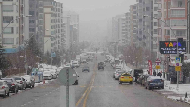 Malatya'da kar ve sis etkili oluyor