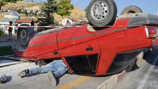 Malatya'da otomobil takla attı: 1 yaralı