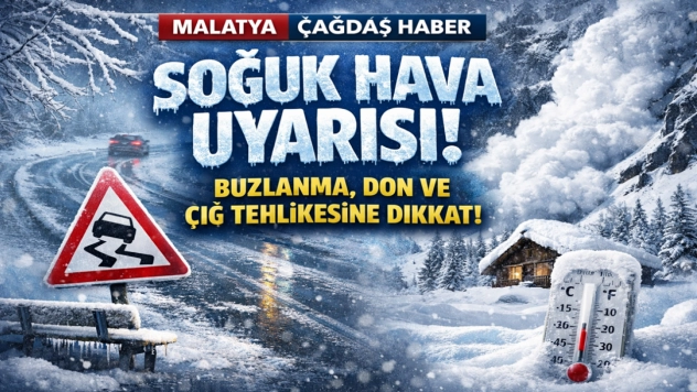Malatya'da Soğuk Hava Uyarısı: Buzlanma, Don ve Çığ Tehlikesine Dikkat!