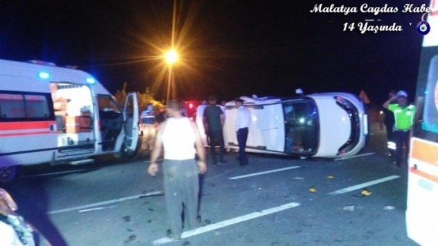 Malatya'da trafik kazası: 8 yaralı