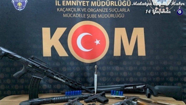 Malatya'da yasa dışı silah ticaretine darbe