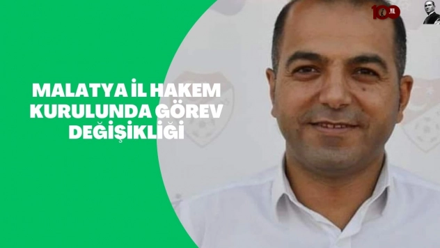 Malatya İl Hakem Kurulunda Görev Değişikliği