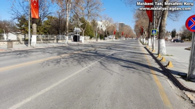 Malatya sokağa çıkma kısıtlamasına uyuyor