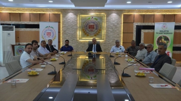 Malatya Ticaret Borasında Haziran Ayı Meclisi toplandı