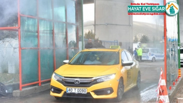 Mamak'tan araçlar için 'dezenfekte tüneli'