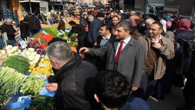 Marasalı Pazarcı Esnafını Dinledi