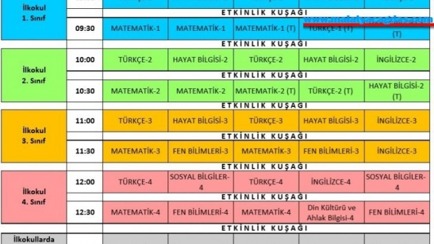 MEB, uzaktan eğitim ders programını açıkladı