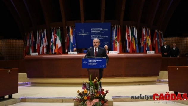 Meclis Başkanı Şentop, Avrupa Parlamento Başkanları toplantısında konuştu