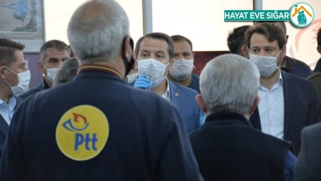 Memur-Sen Genel Başkanı Yalçın'dan PTT çalışanlarına ziyaret