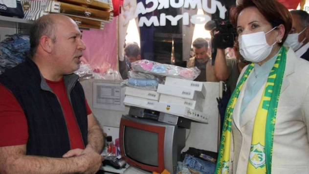 Meral Akşener esnafın nabzını tuttu