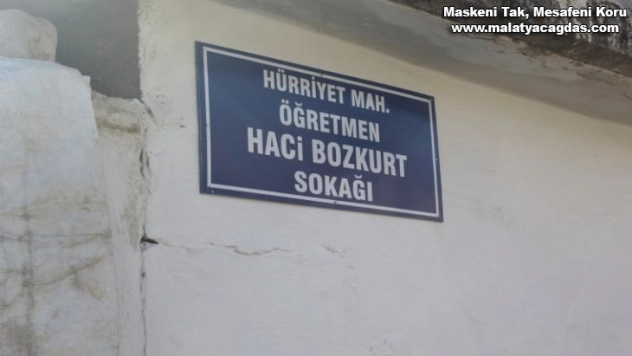 Merhum Gazeteci Bozkurt'un adı sokağa verildi