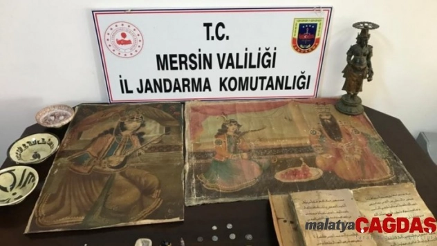 Mersin'de tarihi eser operasyonu: 2 gözaltı