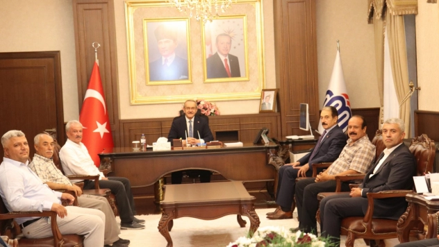 MESOB Başkanı Keskin ve Oda Başkanlarından Vali Yavuz'a Ziyaret