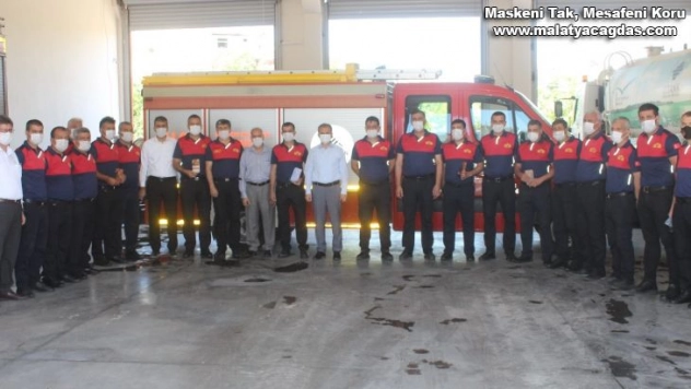 Metan gazı faciasında görev alan itfaiye erlerine plaket verildi