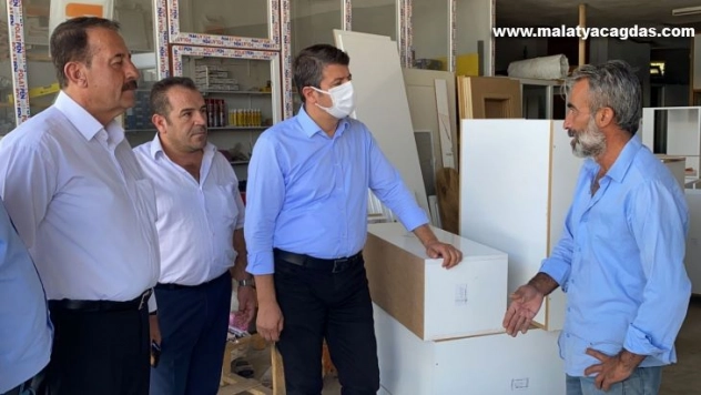 Milletvekili Tutdere, Kahta'da esnaflarla bir araya geldi