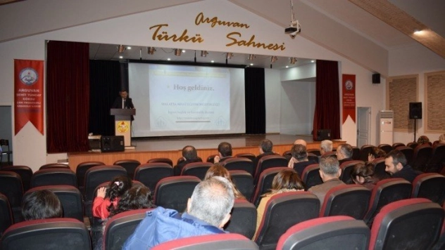 Milli eğitim personeline iş sağlığı semineri verildi