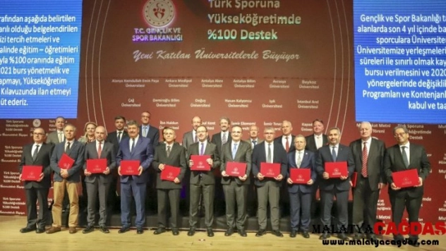Milli sporculara burs verecek vakıf üniversitelerinin sayısı 52'ye çıkarıldı
