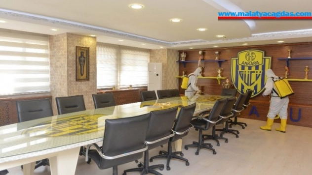 MKE Ankaragücü Tandoğan Tesisleri dezenfekte edildi