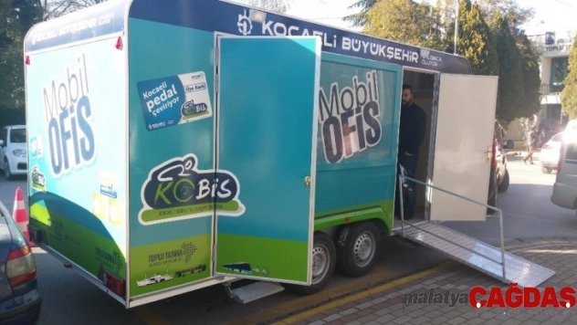 Mobil ofis karavanı Kartepe'de