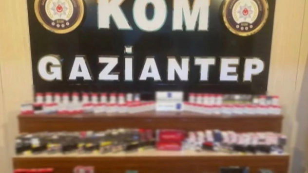 Motosiklet sepetinde kaçak sigara ele geçirildi