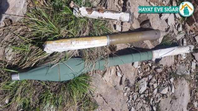 PKK'ya ait mühimmat ve yaşam malzemeleri ele geçirildi