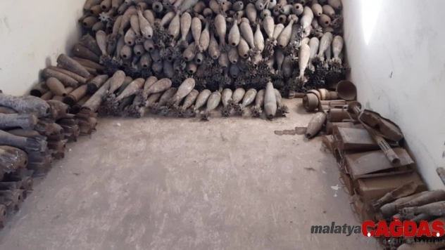 PKK/YPG'ye ait mayın eğitim ve depolama tesisi bulundu