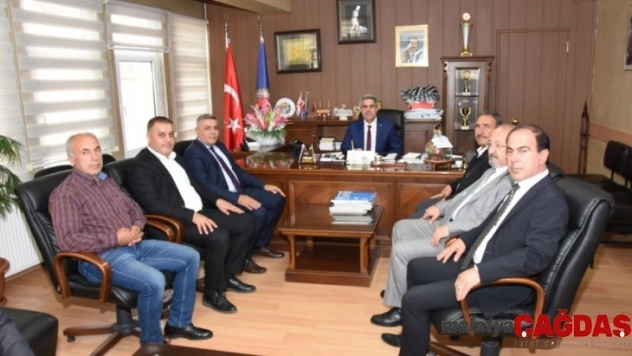 Sadıkoğlu, Türk İş Malatya Temsilcisi  Hikmet Kazgan'a ziyaret