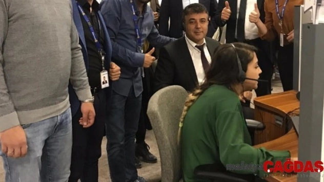 Müdür Sünnetçioğlu'ndan çağrı merkezine ziyaret