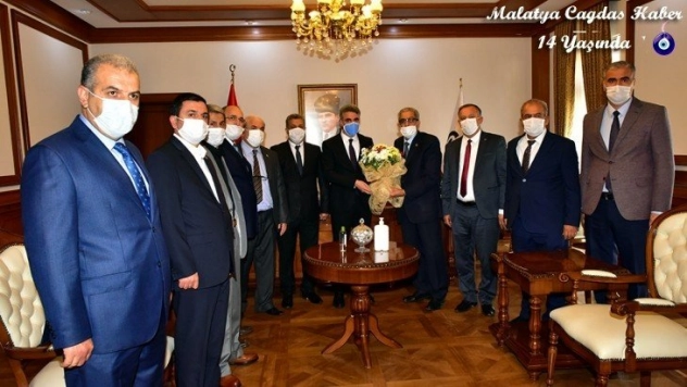 Muhtarlardan Vali Baruş'a Ziyaret