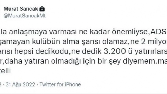 Murat Sancak'tan Balotelli açıklaması