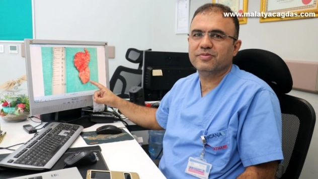 Nefes almakta güçlük çekiyordu burnundan 10 santimetre tümör alındı