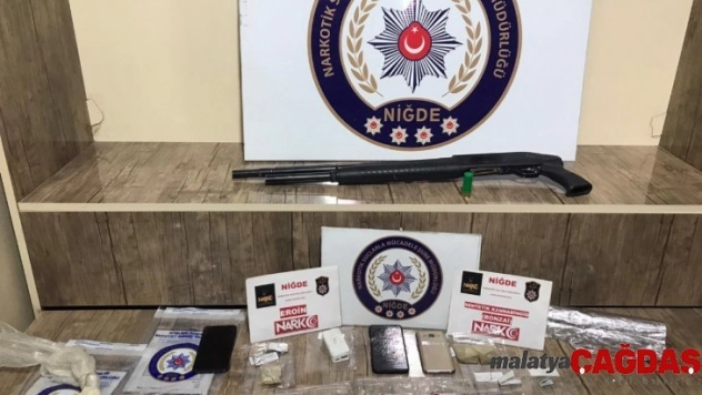 Niğde'de uyuşturucu operasyonunda 3 kişi gözaltına alındı