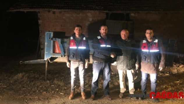 Niksar'dan çalınan traktör römorku Erbaa'da bulundu